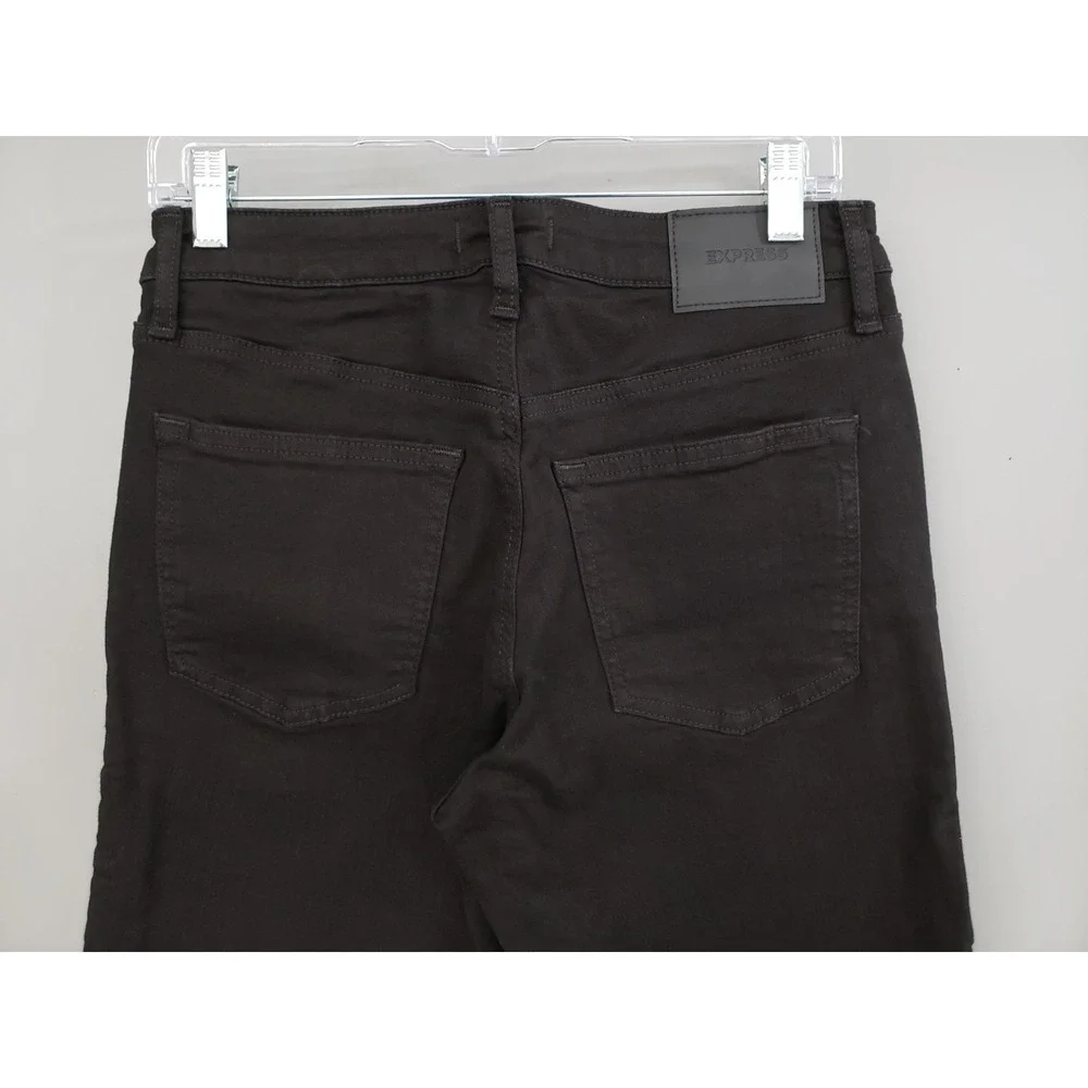 NEW 28X32 EXPRESS BLACK SLIM STRAIGHT HYPER STRETCH‎ BLACK JEANS